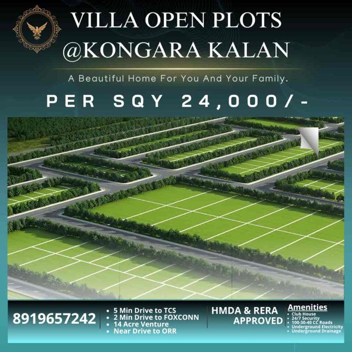 Villa Open Plots @Kongara Kalan Adibatla