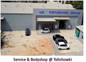 Ford Car Center In Tolichowki Hyderabad.