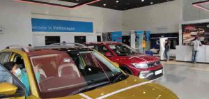 Volkswagen Car Showroom In Hitech City Hyderabad.